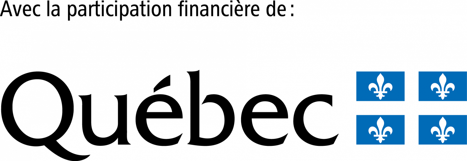 Avec la participation financière du Gouvernement du Québec.
