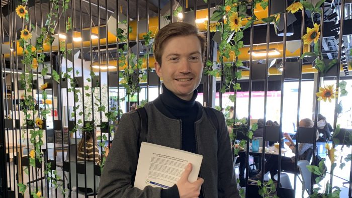 Jimmy Tremblay, étudiant du Collège de Rosemont et lauréat local de Forces AVENIR dans la catégorie Étudiant persévérant