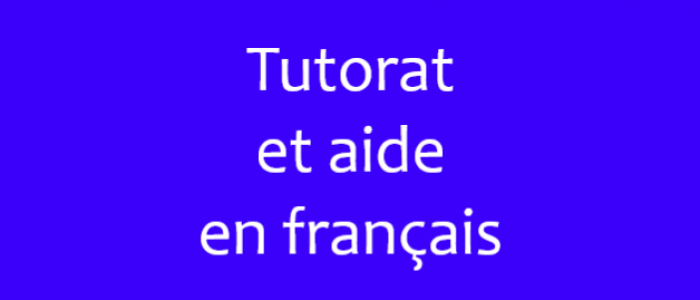 Centre d'aide en français - Tutorat et aide en français